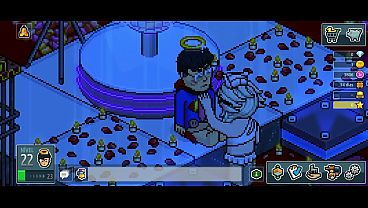 HABBO HOTEL SUPER PICA COMENDO ENFERMEIRA