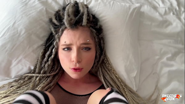 Sweetie Fox - Beautiful Informal Girl with Dreadlocks and Piercings Deepthroats, Rough Fucks and Cum Swallows