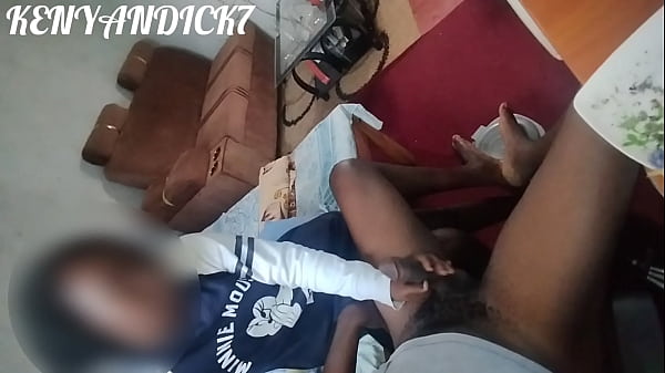 African Hot Nanny Playing with his Boss Black Dick when Her wife was at Work