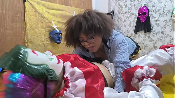 Confident stepdad!! He dressed up as a clown for Halloween and dominated me like a whore in bed.