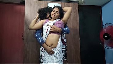 Bhabhi in Saree – Lip Lock, Armpit & Navel Licking Romance with Devar and Boobs Pressing