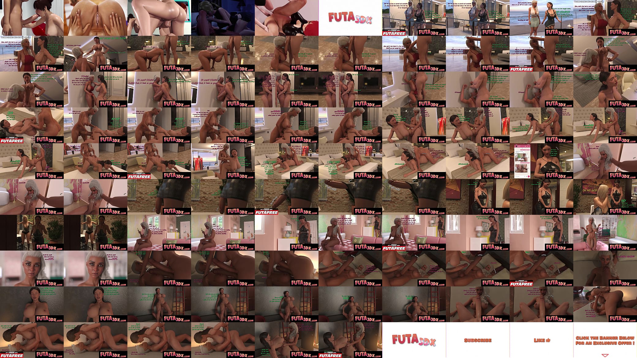 Futa3dX - Two MONSTER COCK Big Tittied Futas Fucking Each Other Hard On Vacation - Comic 预览图