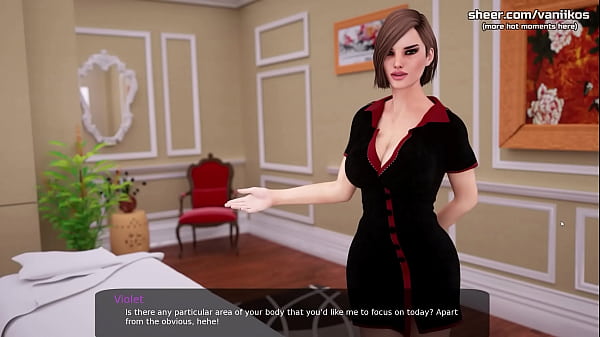 Busty Masseuse Babe Teen Violet With Perfect Big Tits And A Big Ass Gives Tit Job To Her Special Client With A Big Cock | Milfy City[v1.0 Final] | Taboo Hentai 3D Game | Part #86