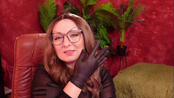 ASMR nitrile gloves and oil.