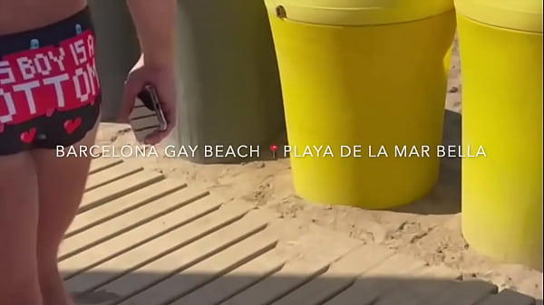 Download Video - Public cruising adventures Barcelona Gay Beach Mar Bella
