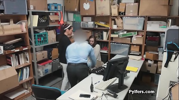 Kinky threesome caught at the LP office