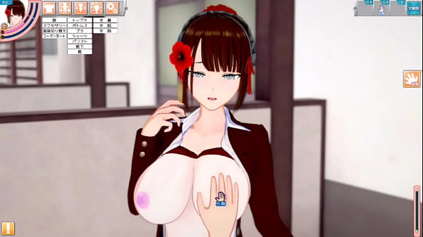 [Eroge Koikatsu! ] Personality glossy huge breasts jk "(Reika Ori-chara)" and boobs rubbed sex 3DCG anime videos
