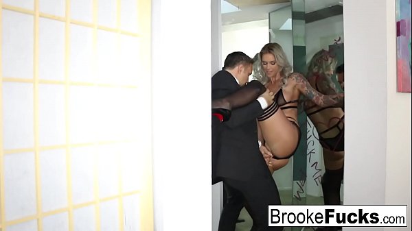 Brooke Brand takes a massive English cock