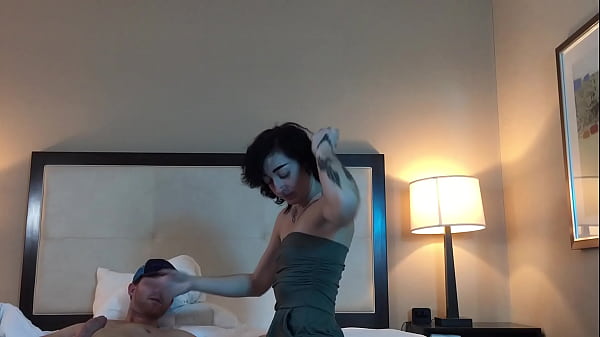 HOT Petite Woman Sucks Huge Cock