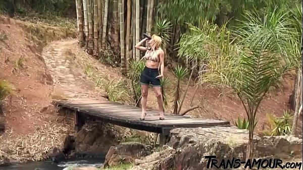 Download Video - Argentinian Trans Fucks The Student Near The River