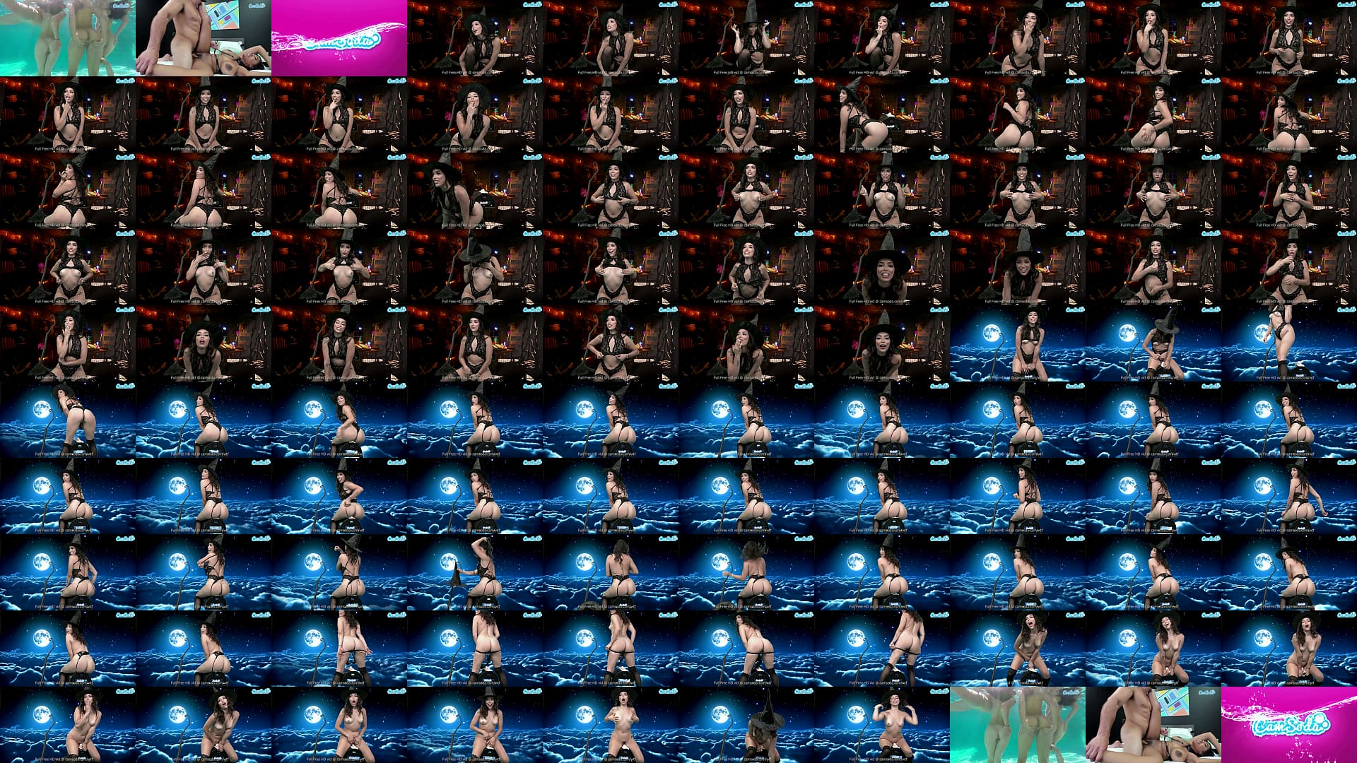 Sexy Witch Orgasms mid flight 预览图