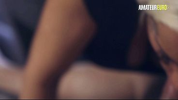 Sloppy Head From a Curvy Tattooed Blonde, Then Raw Doggy Style Fucking