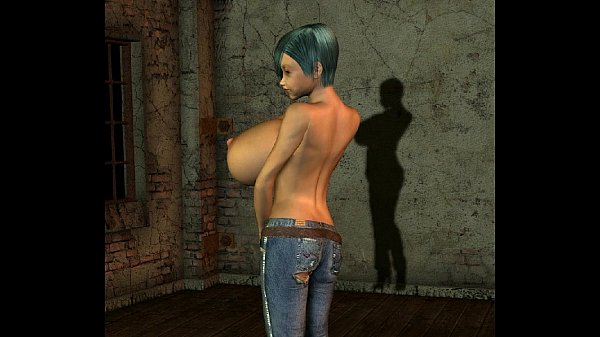 3D CG babe with insanely large boobs