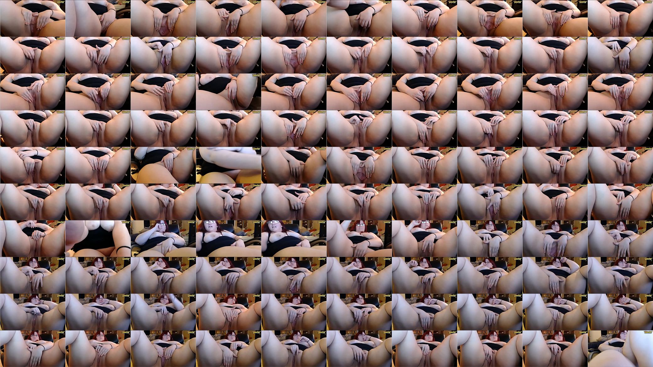 Nerdy BBW Plays With Her Fat Snatch 预览图