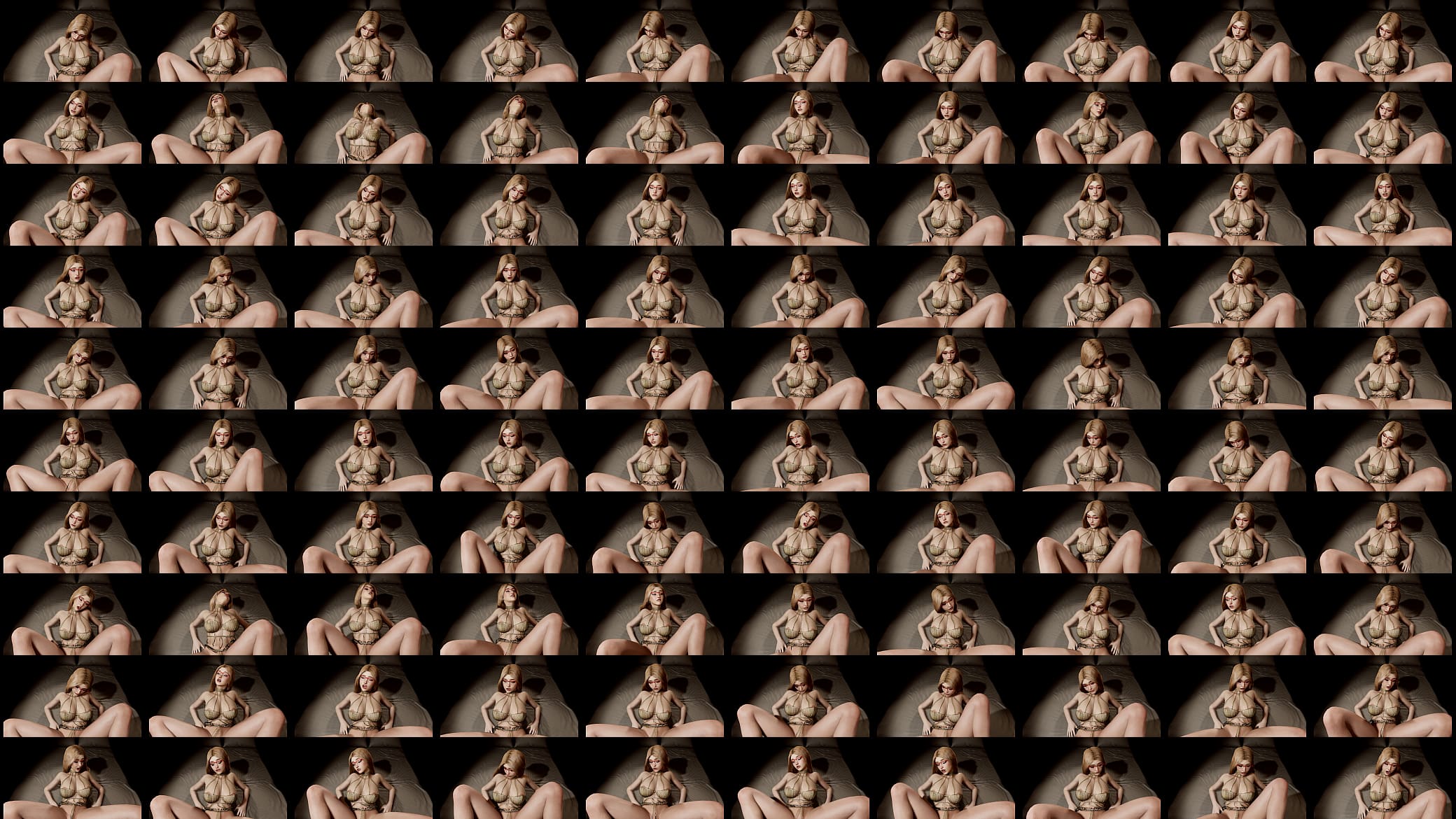 VAM Gold chain bikini missionary POV 预览图