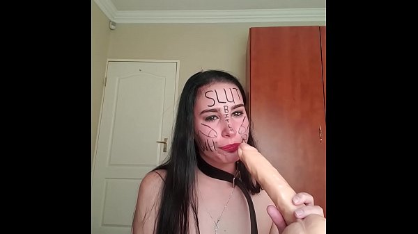 Browneyeddevil - Self humiliation teen slut with body writing