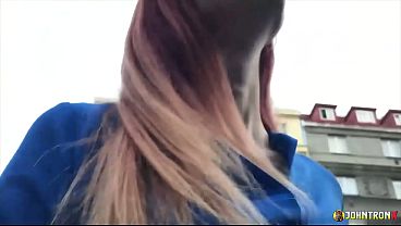 JohnTronX - Gorgeous redhead babe gets pummeled in POV