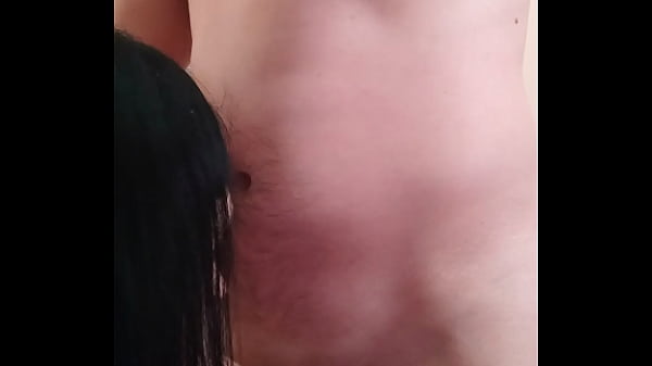 Blowjob from mature girlfriend with deep throat and cum swallowing