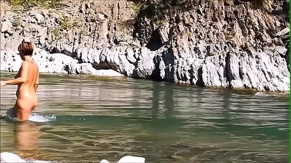 I discover a woman by the river all alone masturbating and getting her pussy licked
