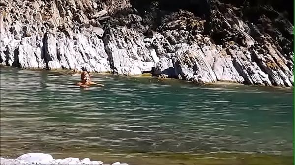 I discover a woman by the river all alone masturbating and getting her pussy licked