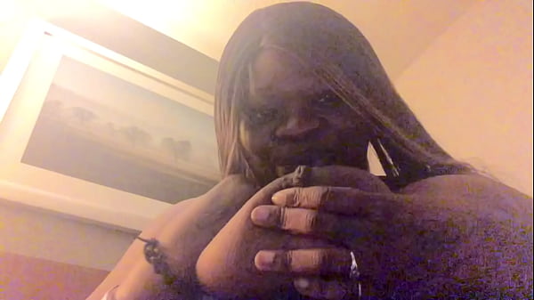 Coco playing with her breast Thumbnail