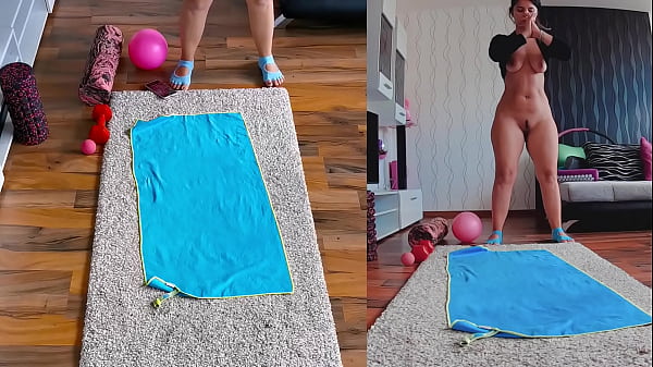 Hot and Sweaty Dual Cam Naked Yoga! Click to Witness the Steamy Action!