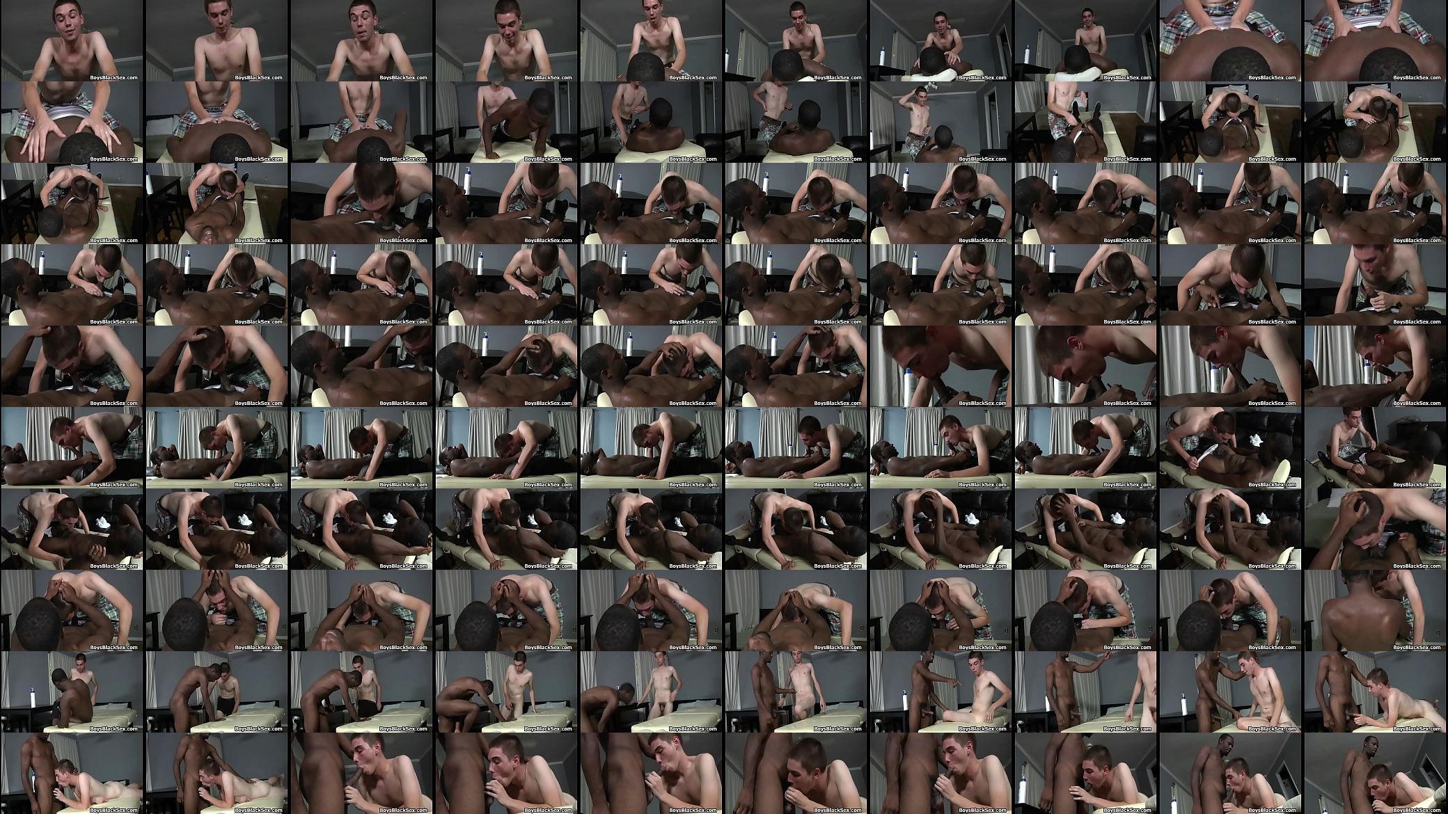 Black Gay Dude Fuck WHite Twink Sexy Teen Boy Hard 预览图