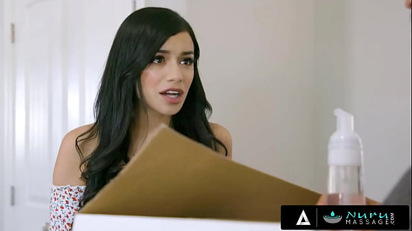 Download Video - NURU MASSAGE - Cute 18yo Savannah Sixx Fucks With Her Stepdad During His First NURU