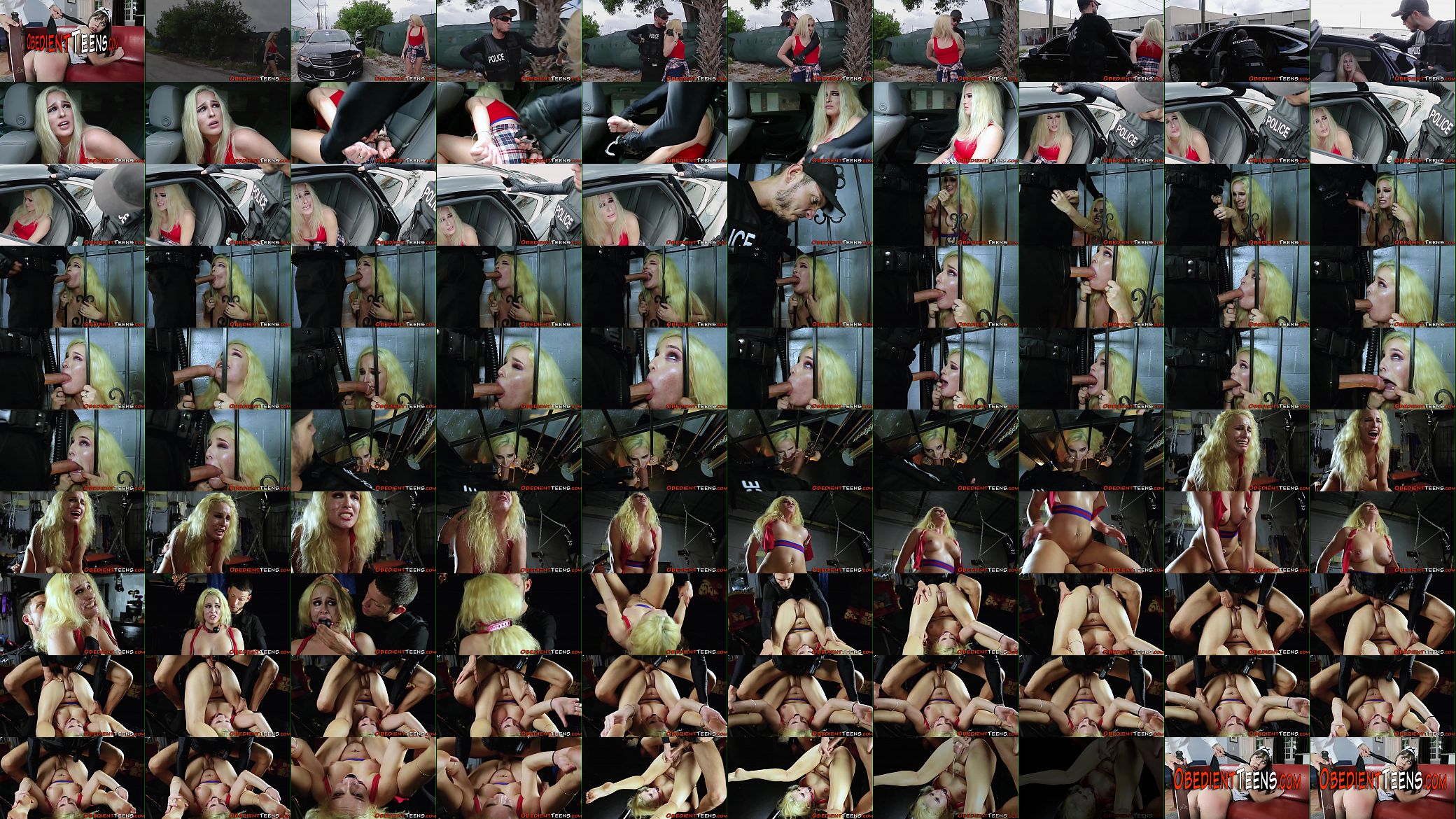 Caged teen throats cop 预览图