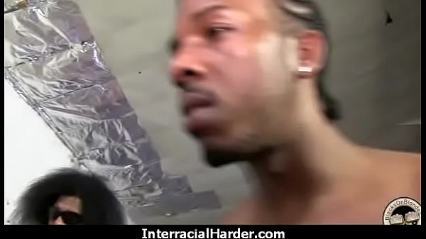 White Girl Spit Roasted By Big Black Cock 28