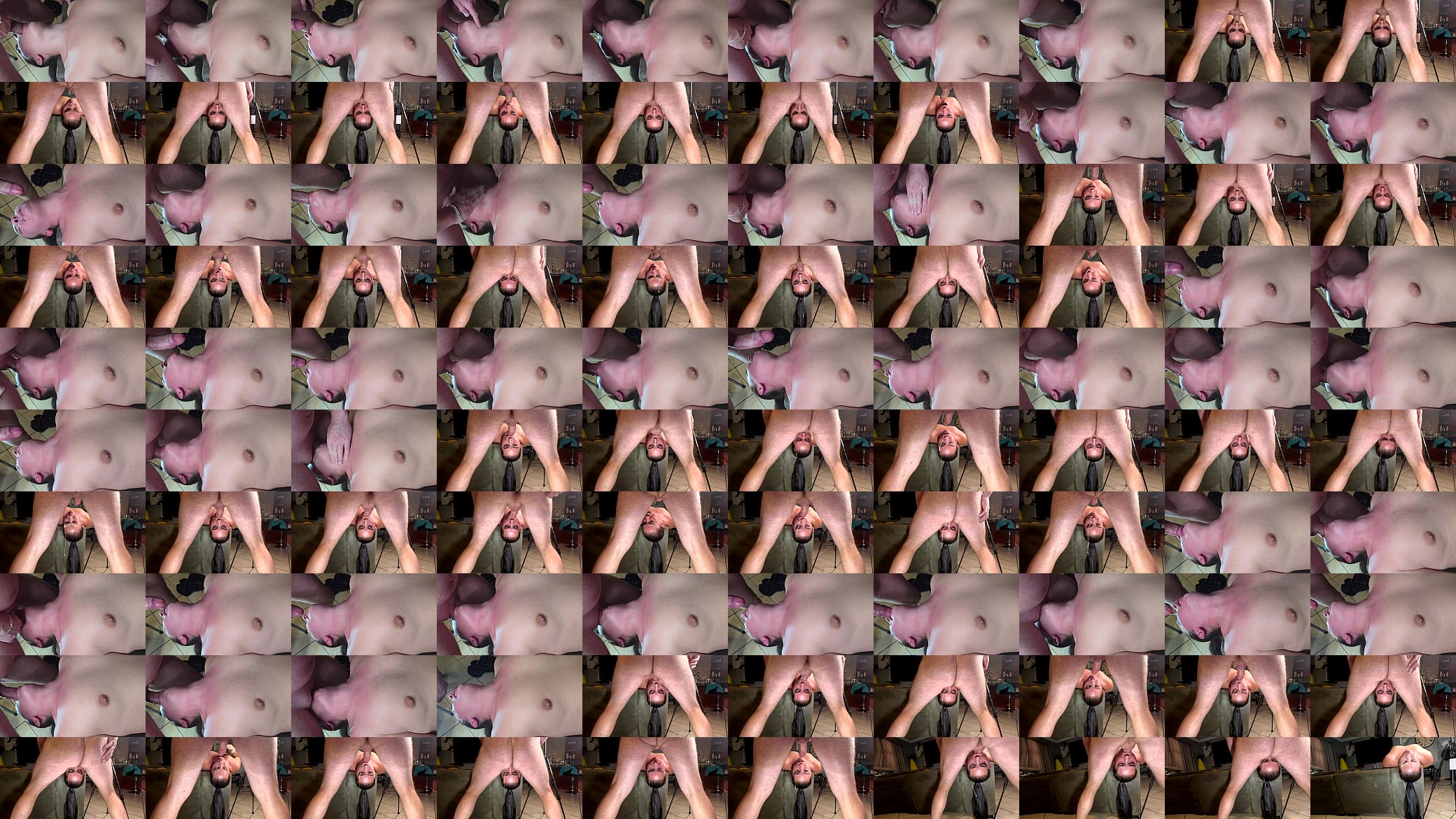 Jerking my dick off in a whore&#039;s throat as I am deepthroating her, throatpie 预览图