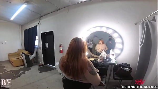 Behind the Scenes - Luna Lark hosts Kendra Lee Ryan in the Mile High Club with Strap-On for Inflight Entertainment