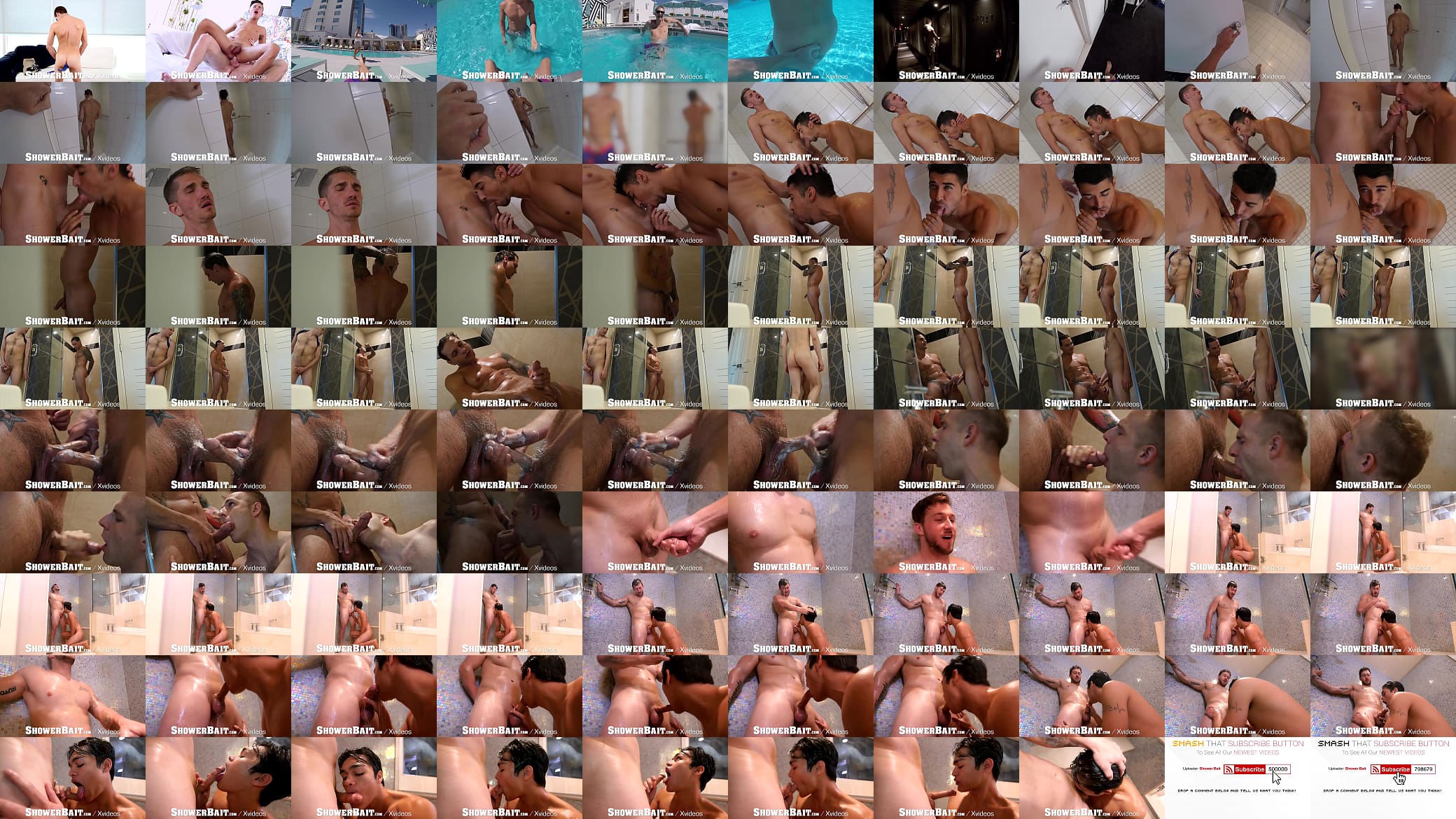 ShowerBait Wet Shower Hunks Suck Big Dicks Compilation 预览图