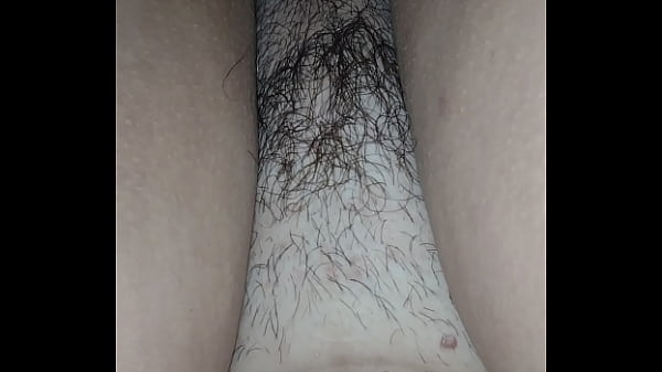 Hairy wife asks her husband to pound her wet pussy hard.