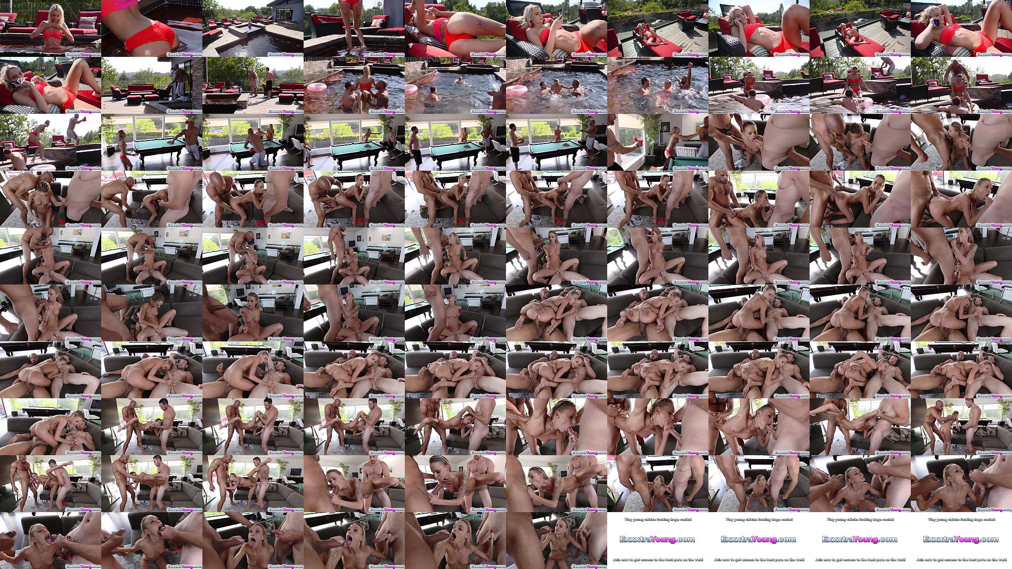 Blonde spinner Emma Hix awesome 3some fuck 预览图