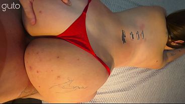 The hottest big-bootied girl you'll see today. On all fours she's a total turn-on and fucks like nobody else. Hot, creampie.