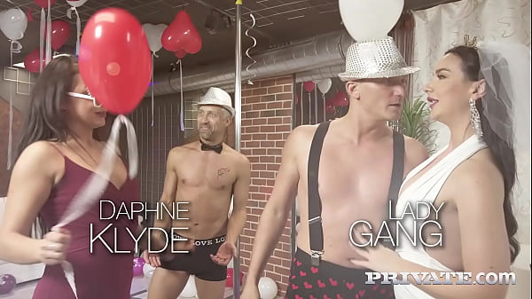 Lady Gang and Daphne Klyde, Bachelorette Party with DP and Squirting!