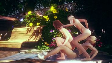 ヤオイ フェムボーイ - ナッサンと2人の友人が公園で3P - シシー クロスドレッシング 日本人 アジア マンガ アニメ 映画 ゲーム ポルノ ゲイ