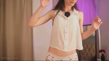 Watch her turn a boring Monday into something worth remembering