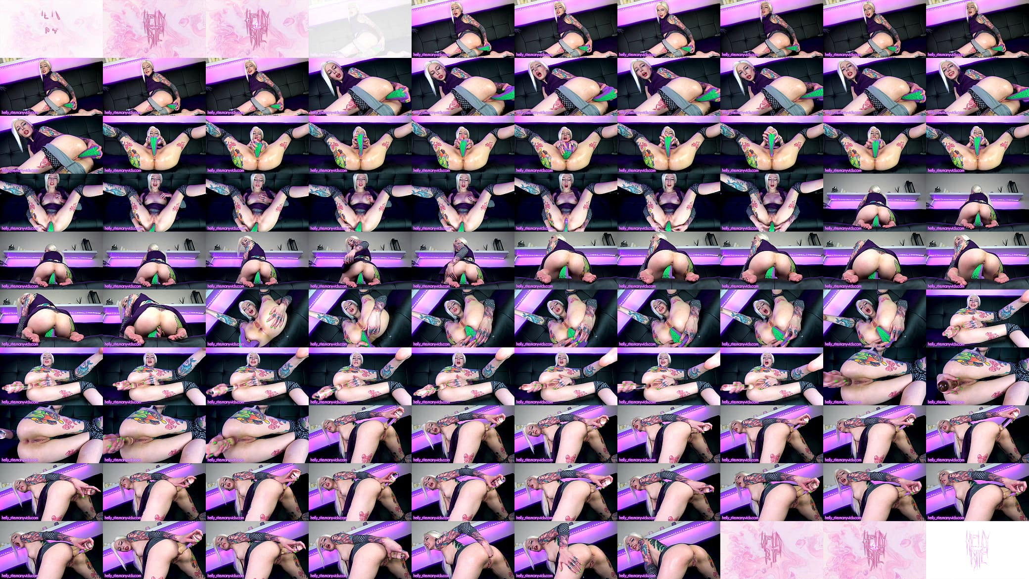 Ino cosplay glass dildo transparent and tentac1es stretch tight ass for cute tiny babe 预览图