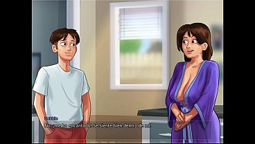 My stepmother takes advantage of being left alone with her at home to do (THINGS) to me - summertime saga