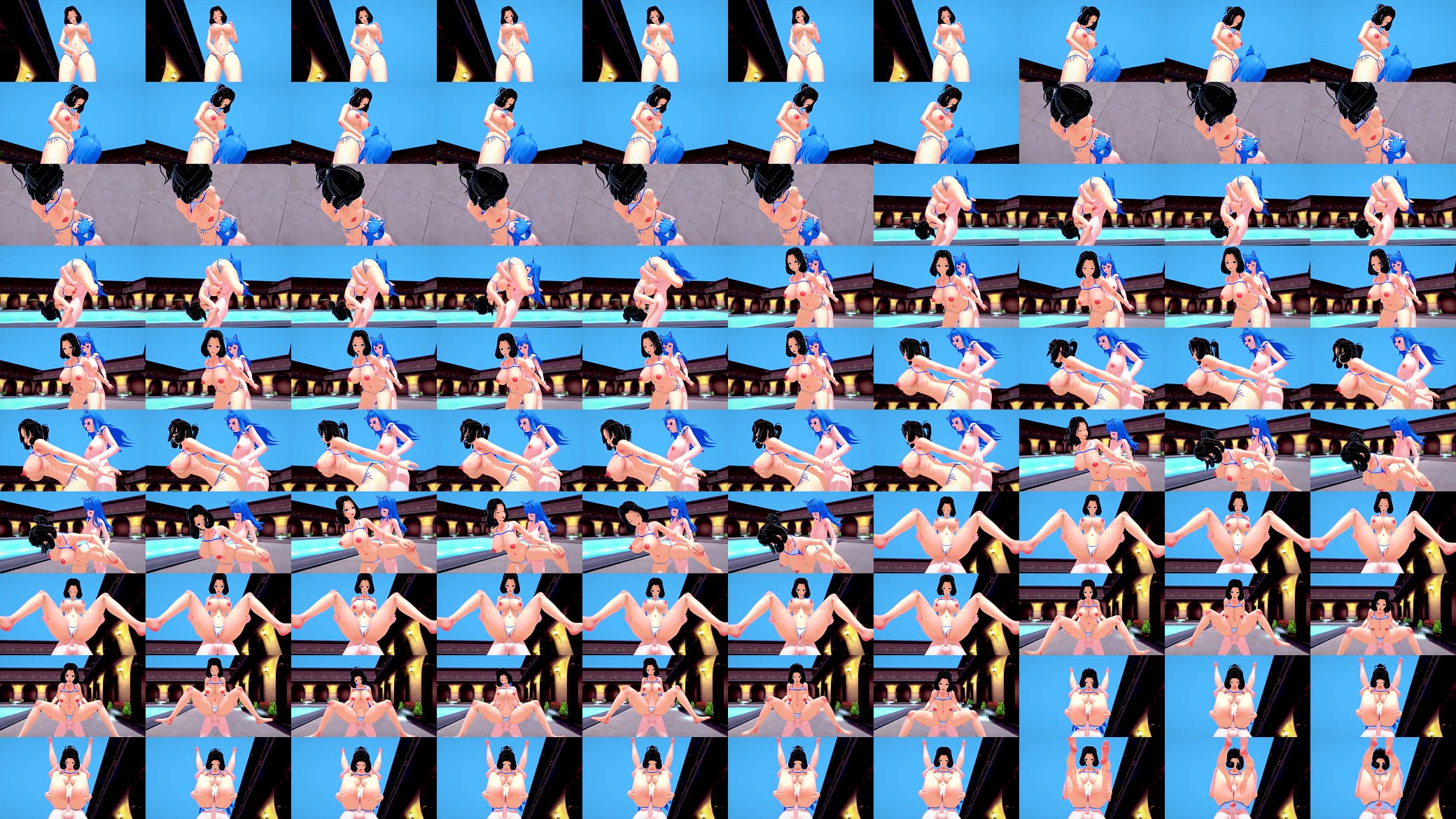 3D HENTAI | BIG TITS | SWIMSUIT | FUTA 预览图