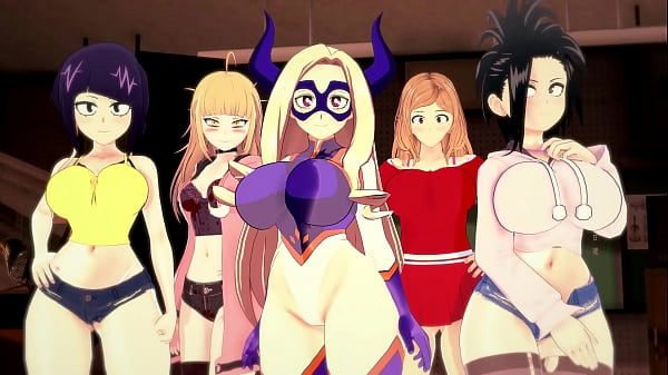 My Hero Academia - Reverse gangbang with 5 beau...