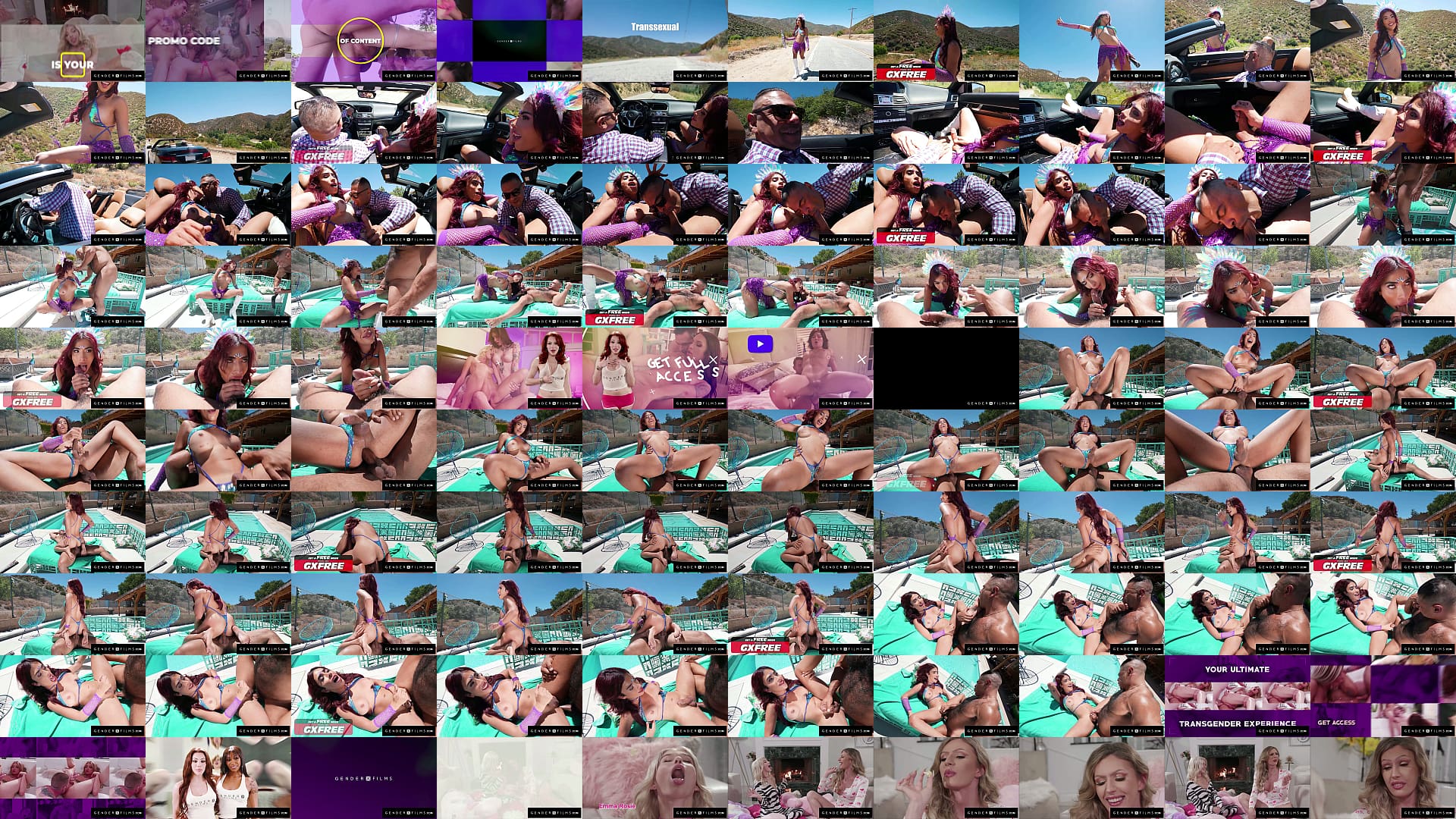 GENDERX FILMS - Trans Latina Raver Seduces Big Dick Savior 预览图