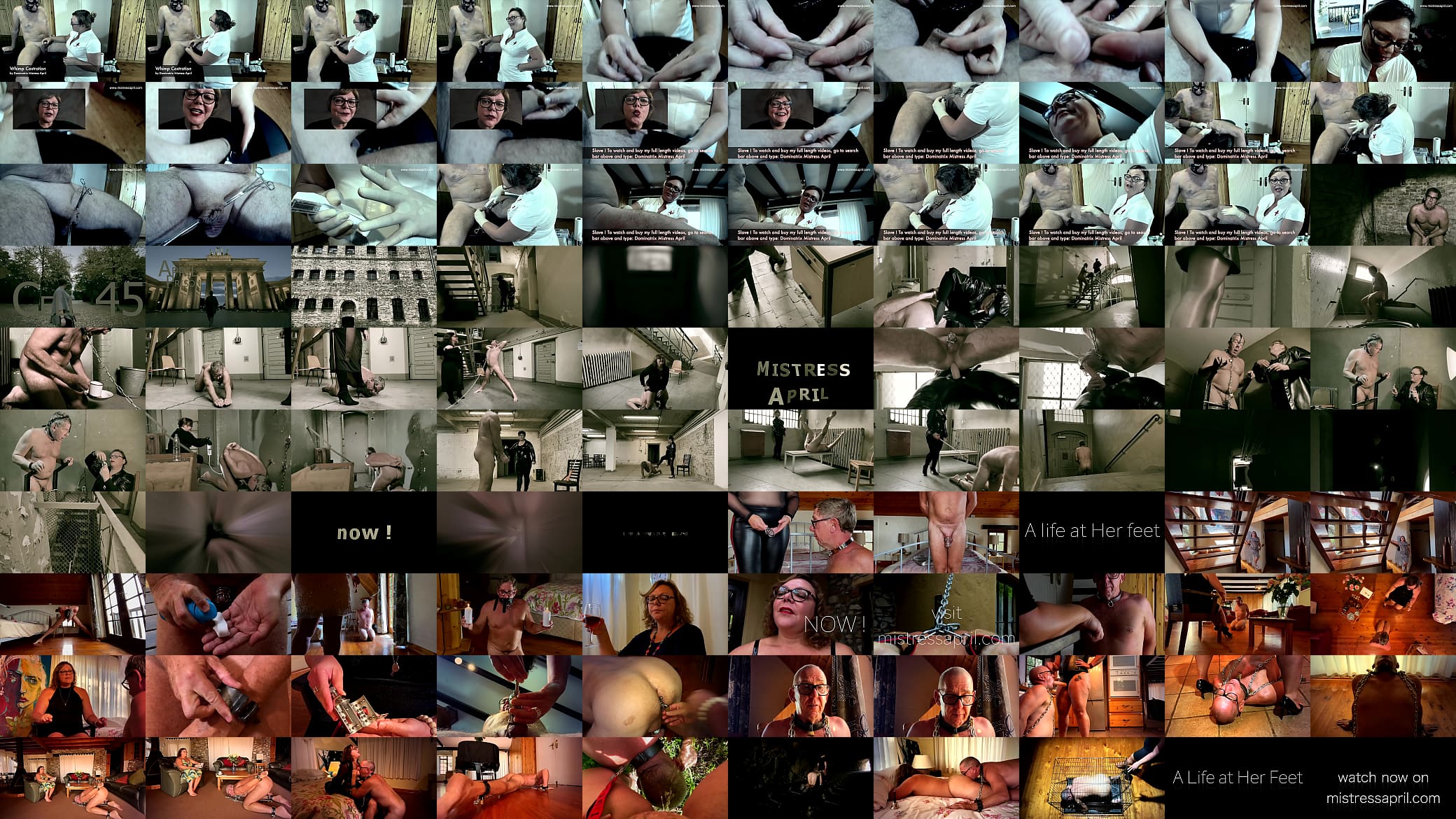 Dominatrix Mistress April - Whimp castration 预览图