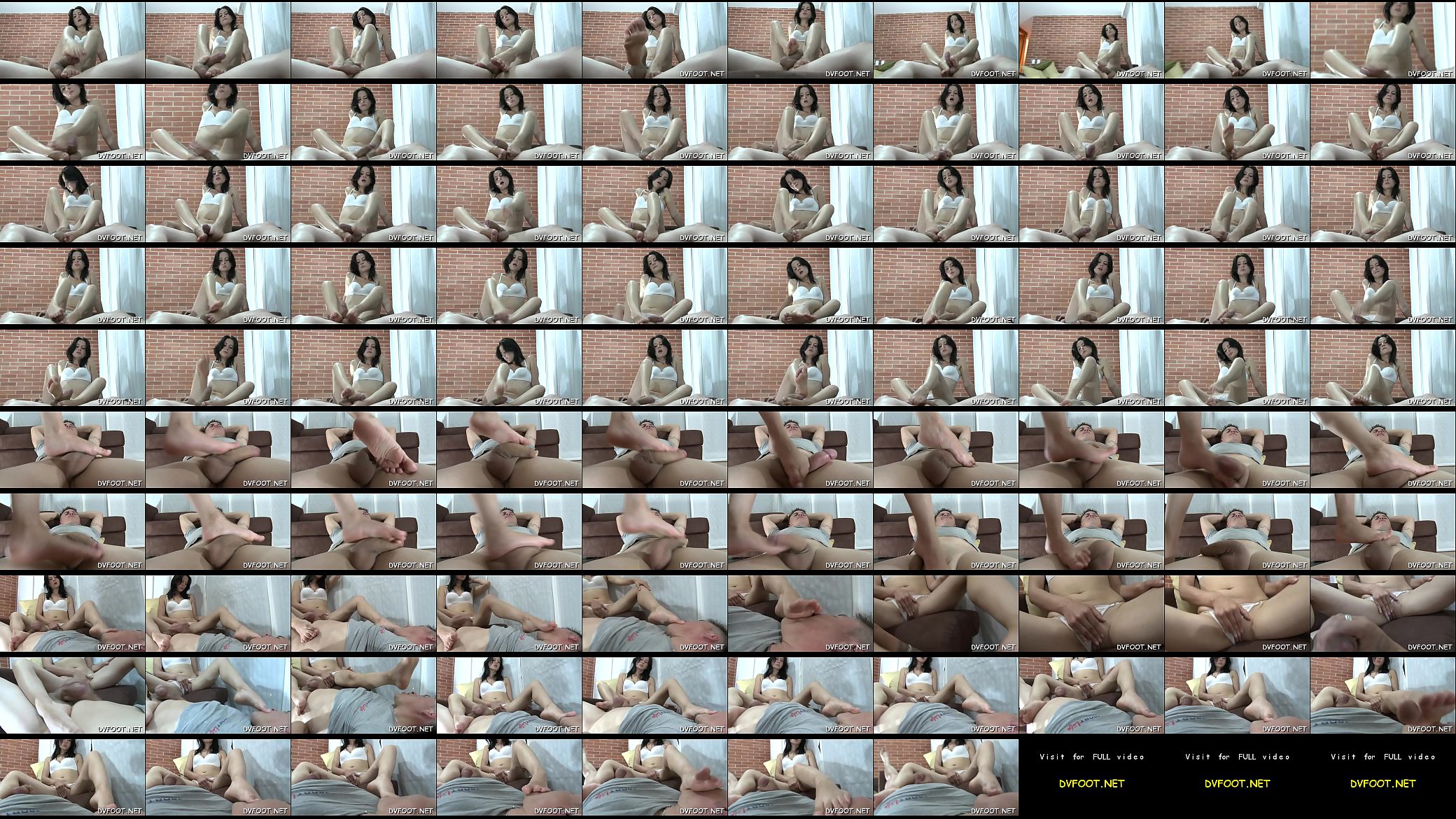Angel gets her feet licked, pussy rubed and gives footjob 预览图