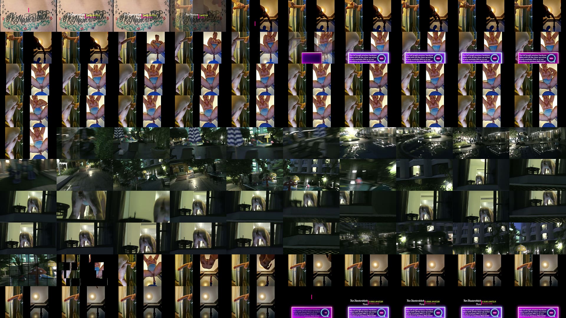 Kiwi MILF slut impales herself on Dildo stuck on Hotel glass window for all to see. Trailer 预览图