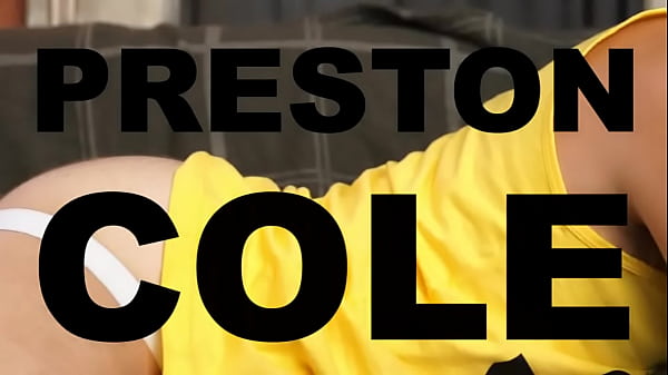 Gay Twink Preston Cole jerks off his massive cock