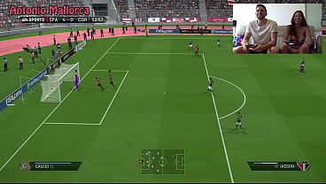Fucking A Hot Brazilian With Natural Big Tits After Playing FIFA