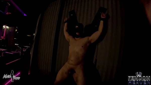 His fetish is for me to put my strap-on on with a huge cock and tear his ass